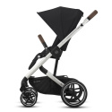 BALIOS S Lux CYBEX 2w1 Wózek głęboko-spacerowy - Deep Black (Silver)