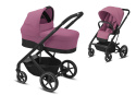 BALIOS S Lux CYBEX 2w1 Wózek głęboko-spacerowy - Magnolia Pink (Black)