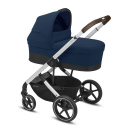 BALIOS S Lux CYBEX 2w1 Wózek głęboko-spacerowy - Navy Blue (Silver)