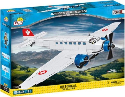 COBI 5711 Historical Collection WWII Junkers JU 52/3M 542 klocki p3