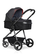 ONEMAX Colibro 3w1 Ultralekki wózek wielofunkcyjny 7,5 kg z fotelikiem 0-13 kg - ONYX