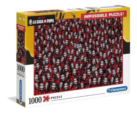 Clementoni Puzzle 1000el Impossible Dom z papieru. La casa de papel 39527