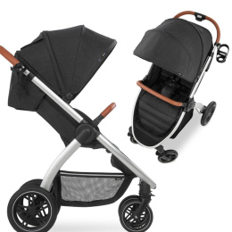 HAUCK UPTOWN Wózek spacerowy do 25 kg - MELANGE BLACK