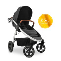 HAUCK UPTOWN Wózek spacerowy do 25 kg - MELANGE BLACK