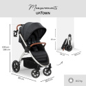 HAUCK UPTOWN Wózek spacerowy do 25 kg - MELANGE BLACK