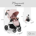 HAUCK UPTOWN Wózek spacerowy do 25 kg - MELANGE ROSE