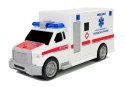 Ambulans z napędem frykcyjnym Biały Na Baterie 1:20 z Dźwiękiem