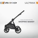 RIKO ULTIMA ULTRA LIGHT 2w1 Wózek wielofunkcyjny z ultralekką gondolą - 01 GREY FOX