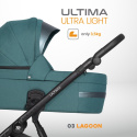 RIKO ULTIMA ULTRA LIGHT 2w1 Wózek wielofunkcyjny z ultralekką gondolą - 03 LAGOON