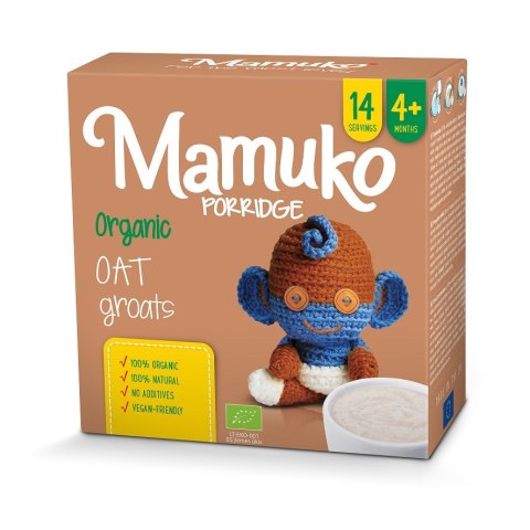 MAMUKO Organiczna kaszka owsiana 4m+