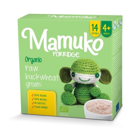 MAMUKO Organiczna kaszka z jasnej gryki 4m+