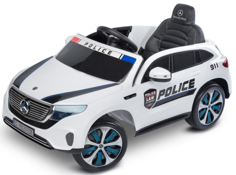 Toyz POJAZD NA AKUMULATOR MERCEDES BENZ EQC POLICJA WHITE