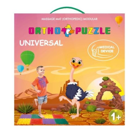 PROMO Polesie 62210 Mata do masażu ortopedyczna modułowa ORTHO PUZZLE Kamyczki morskie