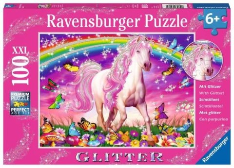 Puzzle 100el XXL z brokatem Jednorożec 139279 RAVENSBURGER p6