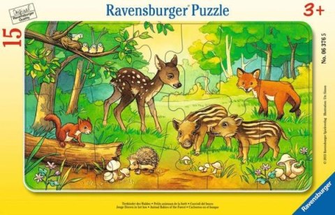 PROMO Puzzle 15el ramkowe Zwierzątka z lasu 063765 RAVENSBURGER p24