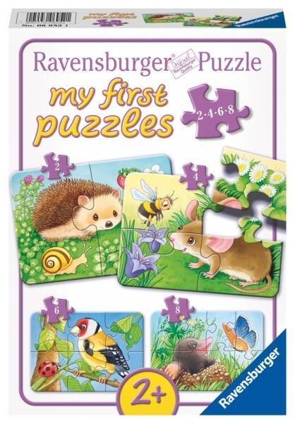 Puzzle 4w1 Słodcy mieszkańcy ogrodów (2-4-6-8el) 069521 RAVENSBURGER p6