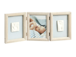 MY BABY TOUCH 2 P Dubble Frame Baby Art - Ramka na zdjęcie z odciskiem rączki lub nóżki - Stormy