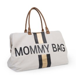 Childhome Torba Mommy Bag Paski Czarno-Złote