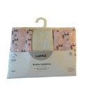 Muślinowy Otulacz/pielucha 3-pack LUMA Racoon Pink