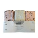 Muślinowy Otulacz/pielucha 3-pack LUMA Racoon Pink