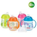 Nuby Treningowy kubek z uchwytami i blokadą przepływu napoju 270ml MIX ID10320