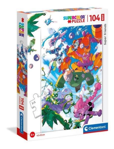 Clementoni Puzzle 104el Maxi Super friends! 23754