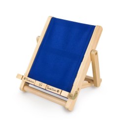 Podstawka pod książkę lub tablet - duży niebieski leżak
