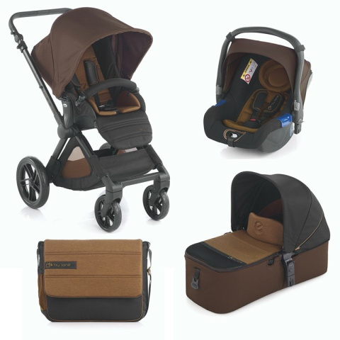 Jane Muum Reverse 3w1 gondola Micro + torba + fotelik Koos - s52 brown