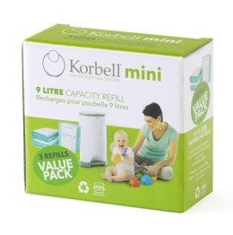 Korbell Mini 9L- wkład worek / Refill - 3 pak