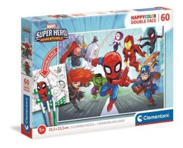 Clementoni Puzzle 60el Double Face Super Hero Marvel 26098