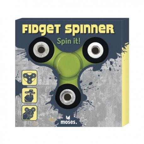 Finger spinner - zielony - zabawka zręcznościowa MOSES