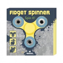Finger spinner - żółty - zabawka zręcznościowa MOSES