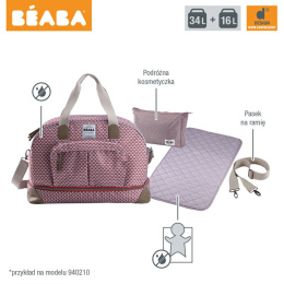 Beaba Torba dla mamy duża Amsterdam SMART COLORS taupe/black