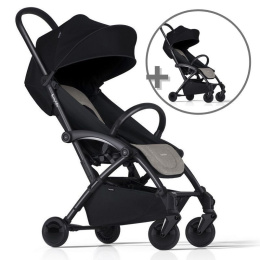 ZESTAW Wózek Bumprider Connect czarny/khaki + drugi wózek dla bliźniaków