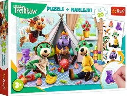 PROMO Puzzle 30el + naklejki Rodzina Treflików 90989 Trefl p12