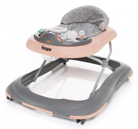 Fiesta Zopa 6m+ chodzik interaktywny - Grey/Pink