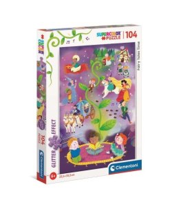 Clementoni Puzzle 104el z brokatem Fairy Tales Time. Czas na opowieści wróżki 20180