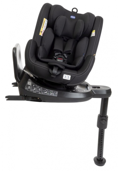 Seat2Fit I-Size Chicco od 45 do 105 cm (0–18 kg) tyłem do 4 lat obrotowy fotelik samochodowy - Black