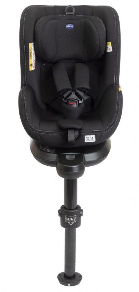 Seat2Fit I-Size Chicco od 45 do 105 cm (0–18 kg) tyłem do 4 lat obrotowy fotelik samochodowy - Black