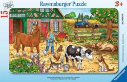Puzzle 15el ramkowe Życie na wsi 060351 RAVENSBURGER p24