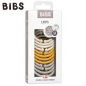 BIBS LOOPS 12-PACK - IVORY & HONEY BEE & SAND