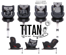 TITAN Baby Monsters 0-36 kg obrotowy fotelik samochodowy - TEXAS