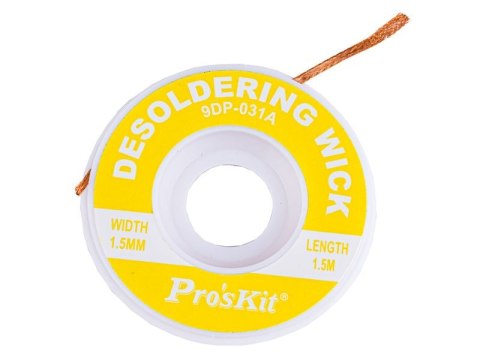 Plecionka Lutownicza, Taśma Ssąca Do Lutowania Rozlutowywania, Desoldering Wick 1,5m 9DP-031A